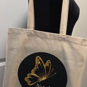 A linen tote bag, 36cm*35cm.